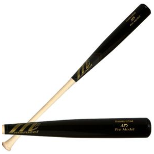 Marucci Albert Pujols Maple Wood Baseball Bat - Youth Natural / Black 30"