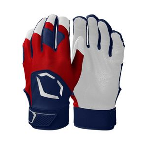 EvoShield Standout Batting Gloves Navy / Scarlet XL