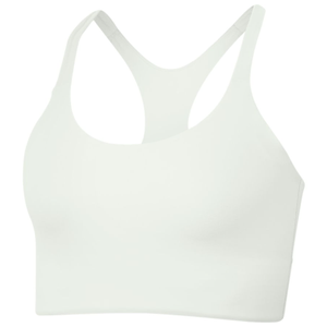 Nike Swoosh Luxe Medium-Support Sports Bra - Women's Summit White / Platinum Tint S