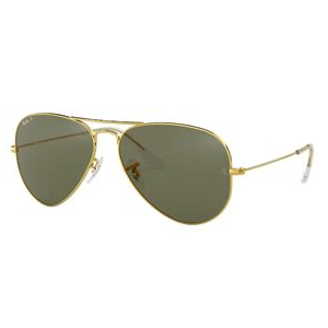 Ray-Ban Aviator Classic Sunglasses Arista Gold / Green Polarized