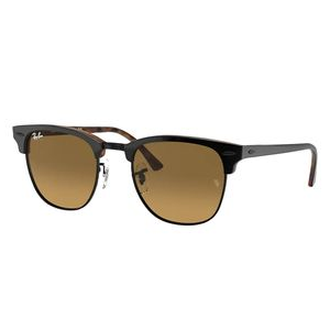 Ray-Ban Clubmaster Sunglasses Top Grey On Havana / Brown Mirror Gradient Grey Non Polarized