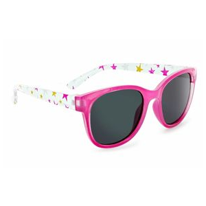 ONE Darling Sunglasses Crystal Pink Star Pattern / Smoke Polarized