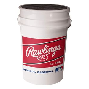 Rawlings Practice Baseballs and Bucket 589971