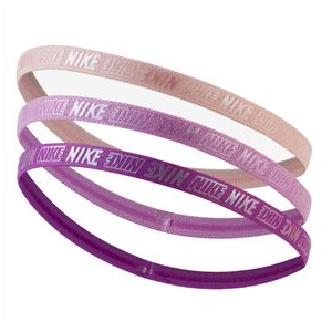 Nike Metallic Headbands 2.0 3-Pack Pink Glaze / Purple Chalk / Wild Berry One Size 3 Pack