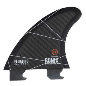 Ronix Floating Fin-S 2.0 Tool-Less Fiberglass Surf Fin CHARCOAL 3.5" Right