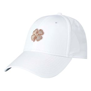 Black Clover Hollywood Golf Hat - Women's White / Metallic Rose Gold One Size