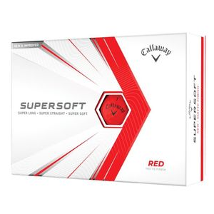 Callaway Golf Supersoft Matte Golf Ball (12 Pack) Red 12 Pack