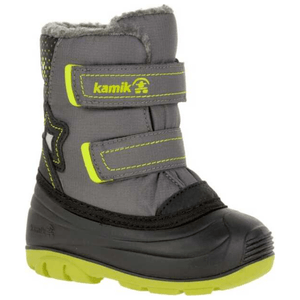 Kamik Buzz Winter Boot - Toddler Charcoal Lime 7 REGULAR