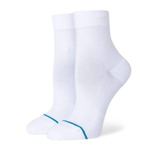 Stance Lowrider Quarter Socks White M