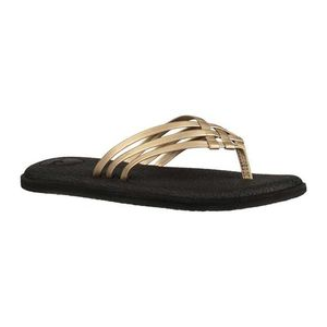 Sanuk Yoga Salty Me Slide Flat Sandals - Women's Champaign 7