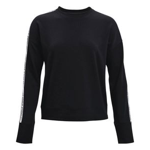 Under Armour Rival Terry Taped Crew - Women's Black / Mod Gray / White M