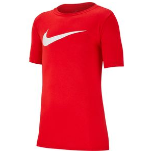 Nike Dri-FIT Swoosh Training T-Shirt - Boys' University Red / White XL