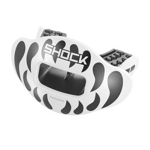 Shock Doctor Max Airflow Football Mouthguard White / Black Fang Adult