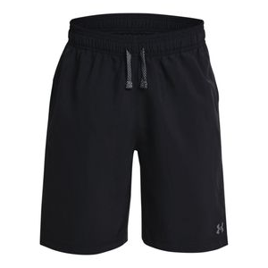 Under Armour Woven Shorts - Boy's Black / Pitch Gray M