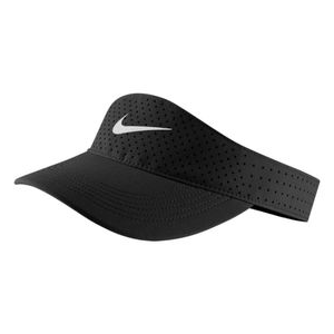 Nike AeroBill Adjustable Training Visor - Unisex Black / White One Size