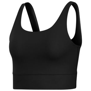 Nike Yoga Luxe Infinalon Crop Top - Women's Black / Dark Smoke Grey XS