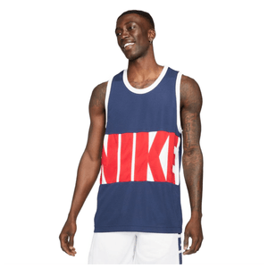 Nike Dri-FIT Basketball Jersey - Men's Midnight Navy / White / White / University Red XL