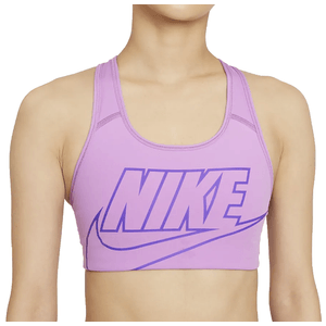 Nike Swoosh Medium-support 1-piece Pad Sports Bra - Women's Violet Shock / Wild Berry L
