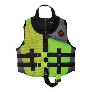 Ronix Vision CGA Life Vest - Boys' Lime Heather YOUTH
