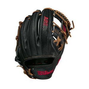 Wilson A2K 1786SS Infield Baseball Glove Black / Black / Red 11.5" Right Hand Throw
