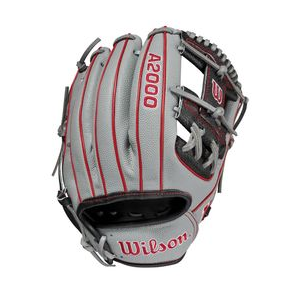 Wilson A2000 SC1975SS Infield Baseball Glove Grey / Black / Red 11.75" Right Hand Throw