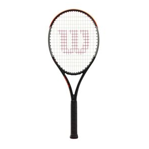 Wilson Burn 100S V4 Tennis Racket (Unstrung) Black / Silver / Orange 4 1/2"