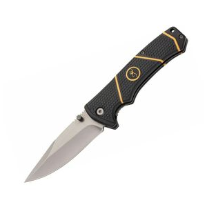 Browning Long Haul Small Folder Knife Black Matte Titanium 7CR17MOV Non-Serrated