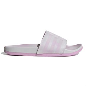 adidas Adilette Comfort Sandals - Women's Dash Grey / Clear Lilac / Cloud White 7 Regular