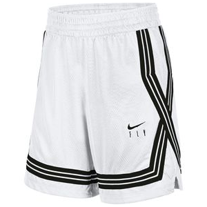 Nike Fly Crossover Training Shorts - Girls' White / Black L
