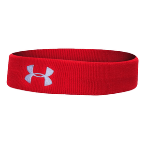 Under Armour Performance Headband - Men's Red / White One Size
