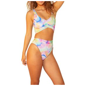Hurley Nebula Swirl Bikini Bottom - Women's Hot Pink Multi S