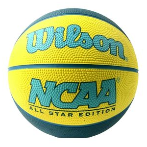Wilson NCAA Mini Rubber Basketball Blue / Yellow Mini