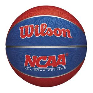 Wilson NCAA Mini Rubber Basketball Orange / Blue Mini
