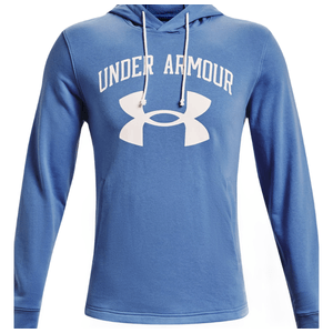 Under Armour Rival Terry Big Logo Hoodie - Men's River / Onyx White M