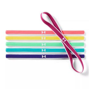 Under Armour Mini Headbands - Girls' Tropic Pink / Brilliance / White One Size 6 Pack