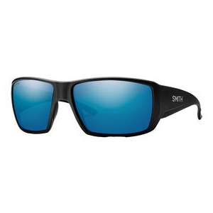 Smith Guide's Choice XL Chromapop Sunglasses - Men's Matte Black / Chromapop Glass Blue Mirror Polarized