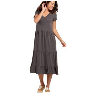 Toad&Co Primo Tiered Midi Dress - Women's Soot XL