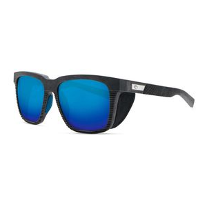 Costa Pescador Sunglasses With Shield Net Gray / Black Rubber / Copper Silver Mirror 580 Polarized