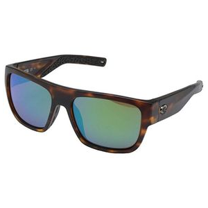 Costa Del Mar Sampan 580g Sunglasses Matte Tortoise / Green Mirror 580G Polarized