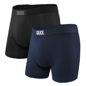 Saxx Vibe Boxer Brief - Men's (2 pack) Black / Navy S 5" Inseam