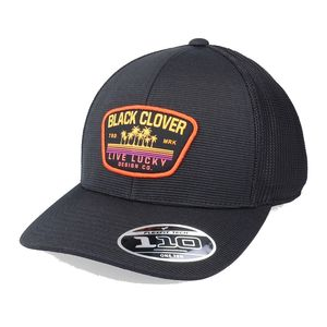 Black Clover Sunset Black/woven Patch Trucker Hat - Men's Black One Size