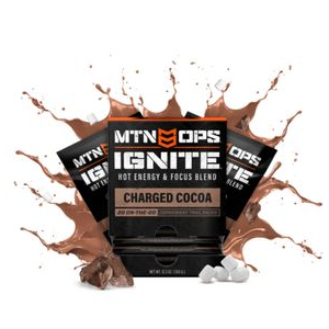 MTN OPS Hot Ignite Energy And Focus Powder Charged Cocoa 30 Serving