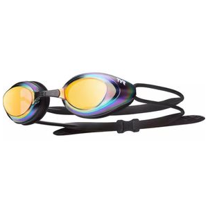 TYR Blackhawk Mirrored Racing Swim Goggle Gold / Metallic / Rainbow One Size