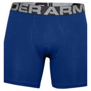 Under Armour Charged Cotton Boxerjock - Men's Royal / Academy / Mod Gray Medium Heather L 6" Inseam 3 Pack