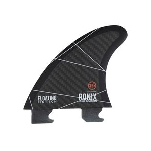Ronix Floating Fin-S 2.0 Tool-Less Fiberglass Surf Fin Charcoal 3.5" Left