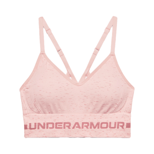 Under Armour Seamless Low Long Heather Sports Bra - Women's Micro Pink / Pink Clay / Pink Clay XS