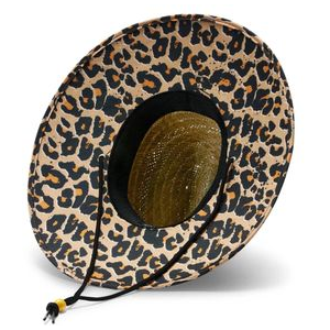 Hemlock Wide Brimmed Hat Leopard Print One Size