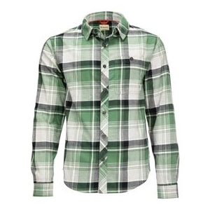 Simms Dockwear Cotton Flannel Shirt - Men's Moss Pearl Plaid L