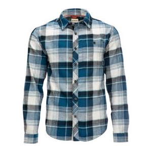 Simms Dockwear Cotton Flannel Shirt - Men's Atlantis Celadon Plaid L