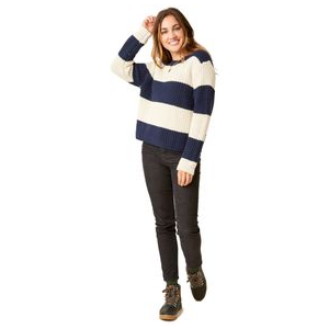 Carve Designs Walsh Stripe Sweater - Women's Navy Bold Stripe S